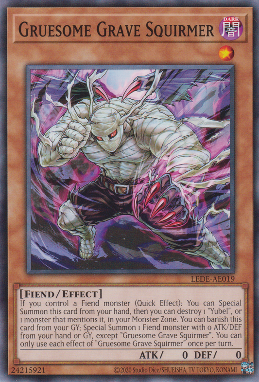 [遊戲王亞英版] 地獄墓場蠕動者 / ヘルグレイブ・スクワーマー / Infernal Grave Squirmer-Trading Card Game-TCG-Oztet Amigo