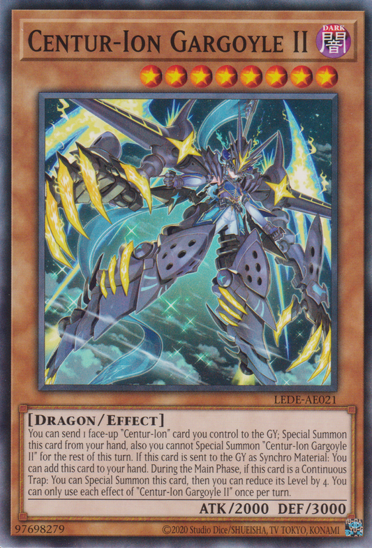 [遊戲王亞英版] 百夫騎士團 龍騎兵石像鬼Ⅱ / 竜騎兵ガーゴイルⅡ / Centur-Ion Gargoyle II-Trading Card Game-TCG-Oztet Amigo