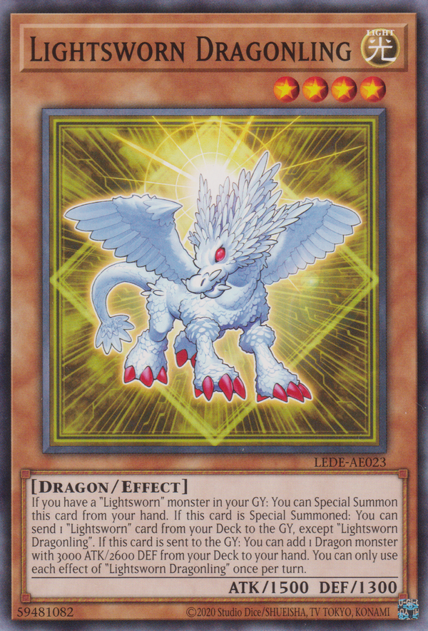 [遊戲王亞英版] 光道之龍 / 光道の龍 / Dragon of Lightsworn-Trading Card Game-TCG-Oztet Amigo