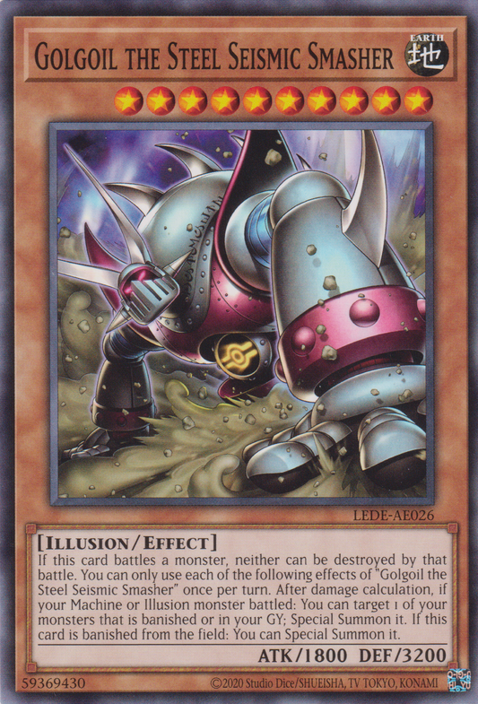 [遊戲王亞英版] 鋼鐵大魔人 鋼鐵魔人 / 鋼鉄の大魔人ゴルゴイル / Golgoil the Iron Giant Djinn-Trading Card Game-TCG-Oztet Amigo
