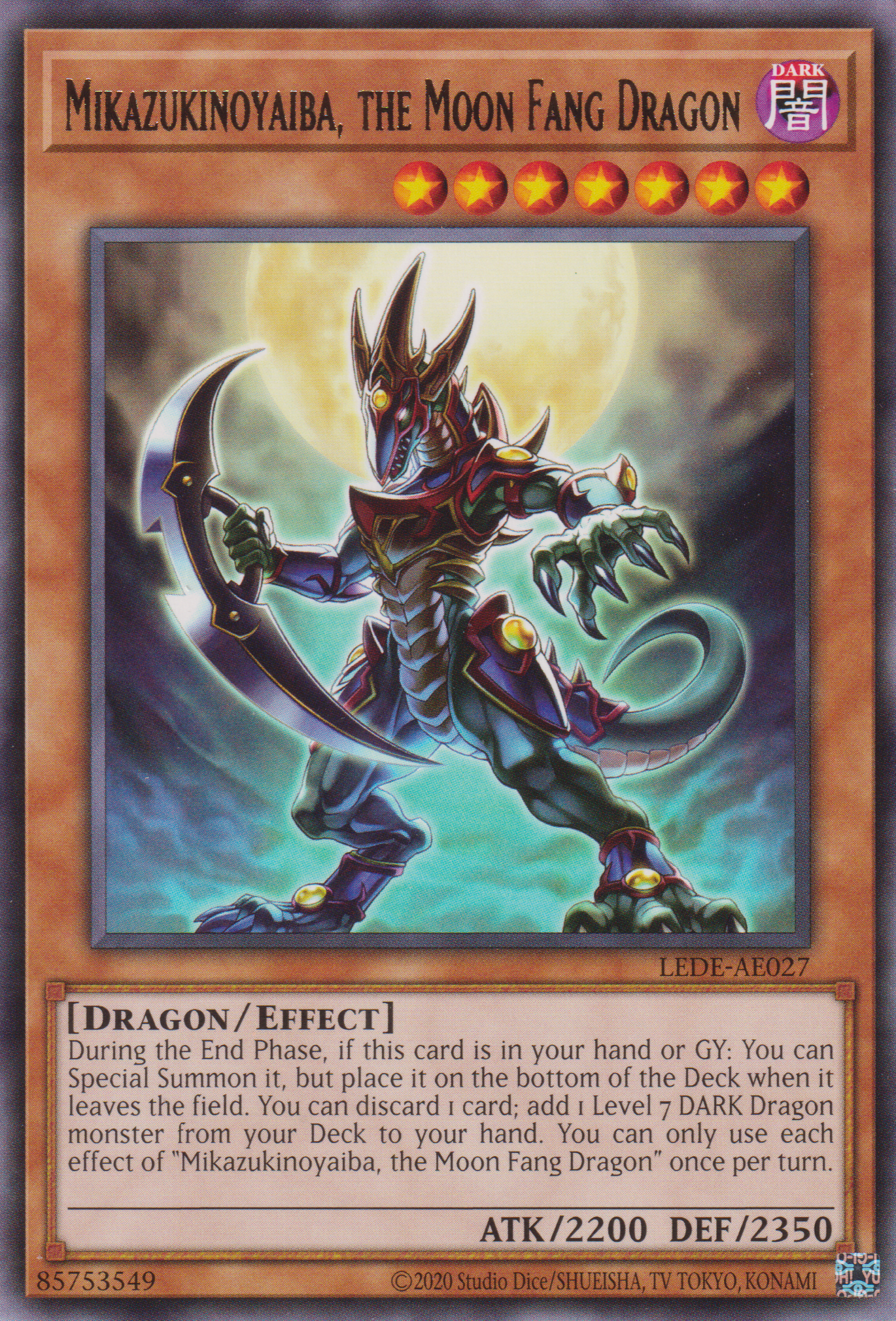 [遊戲王亞英版] 月牙龍 新月龍 / 月牙龍－クレセント・ドラゴン / Crescent Dragon - Mikazukinoyaiba-Trading Card Game-TCG-Oztet Amigo