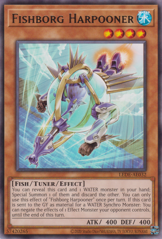 [遊戲王亞英版] 生化魚叉手 / フィッシュボーグ－ハープナー / Fishborg Harpooner-Trading Card Game-TCG-Oztet Amigo