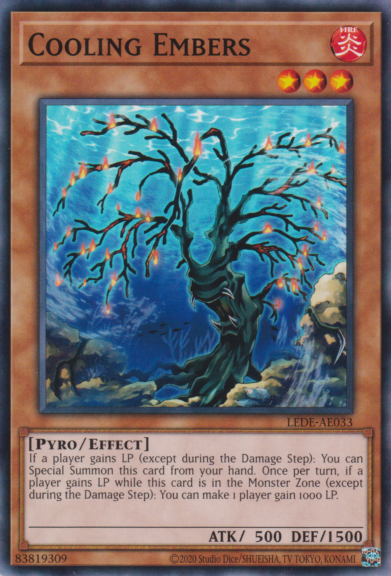 [遊戲王亞英版] 冷卻火 / 冷える火 / Freezing Fire-Trading Card Game-TCG-Oztet Amigo