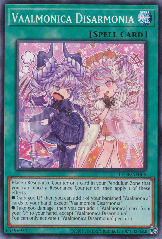 [遊戲王亞英版] 聖邪璃琴 不合 / ヴァルモニカ・ディサルモニア / Vaalmonica Disarmonia-Trading Card Game-TCG-Oztet Amigo