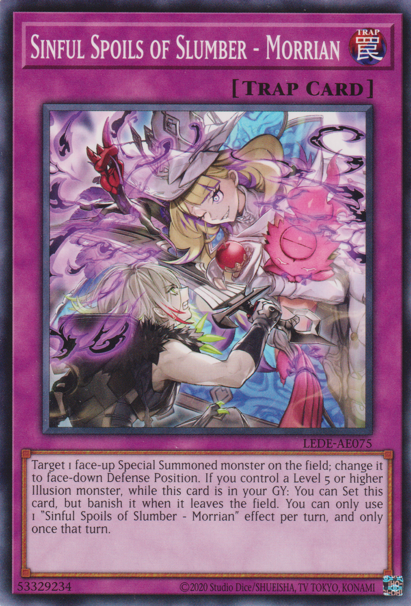 [遊戲王亞英版] 微睡的罪寶 莫里安 / 微睡の罪宝－モーリアン / Sinful Spoils of Dozing - Morrighan-Trading Card Game-TCG-Oztet Amigo