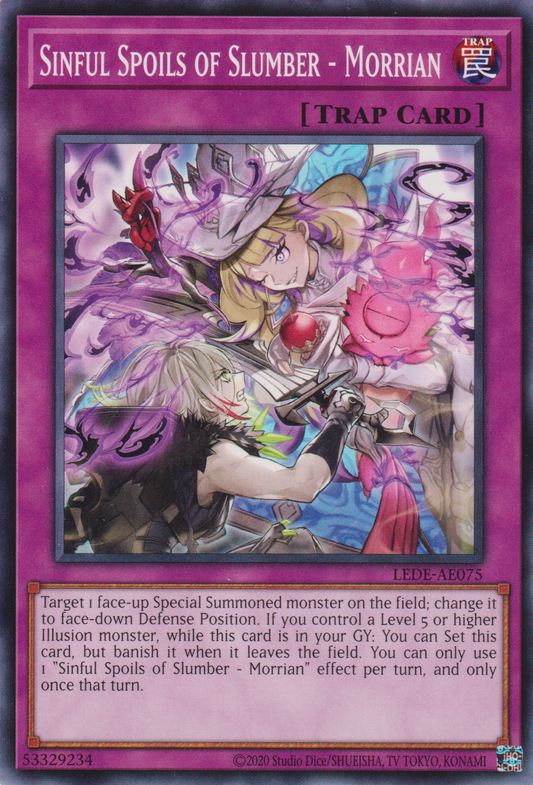 [遊戲王亞英版] 微睡的罪寶 莫里安 / 微睡の罪宝－モーリアン / Sinful Spoils of Dozing - Morrighan-Trading Card Game-TCG-Oztet Amigo