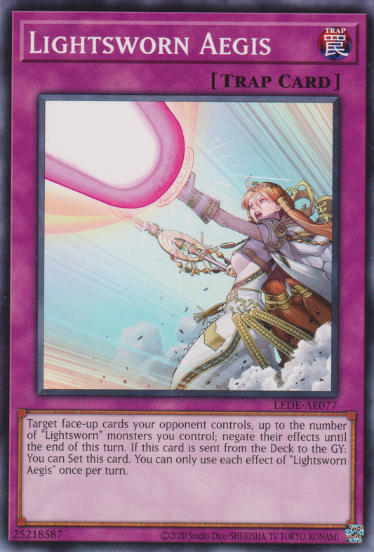 [遊戲王亞英版] 光道神盾 / ライトロード・アイギス / Lightsworn Aegis-Trading Card Game-TCG-Oztet Amigo