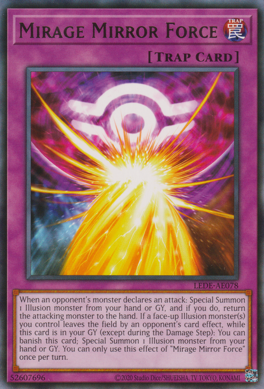 [遊戲王亞英版] 幻惑防護罩 幻象之力 / 幻惑のバリア －ミラージュフォース－ / Mirage Force-Trading Card Game-TCG-Oztet Amigo
