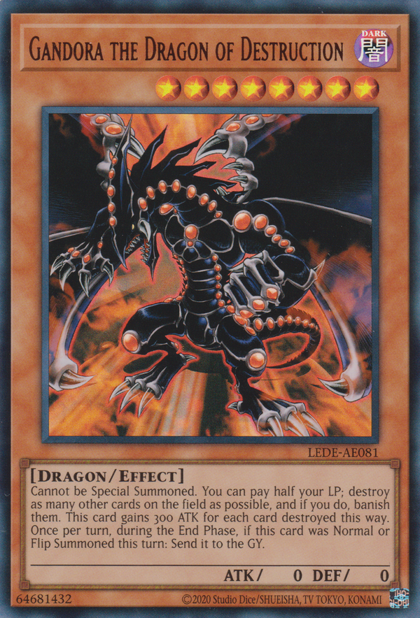 [遊戲王亞英版] 破壞龍鋼多拉 / 破壊竜ガンドラ / Gandora the Dragon of Destruction-Trading Card Game-TCG-Oztet Amigo