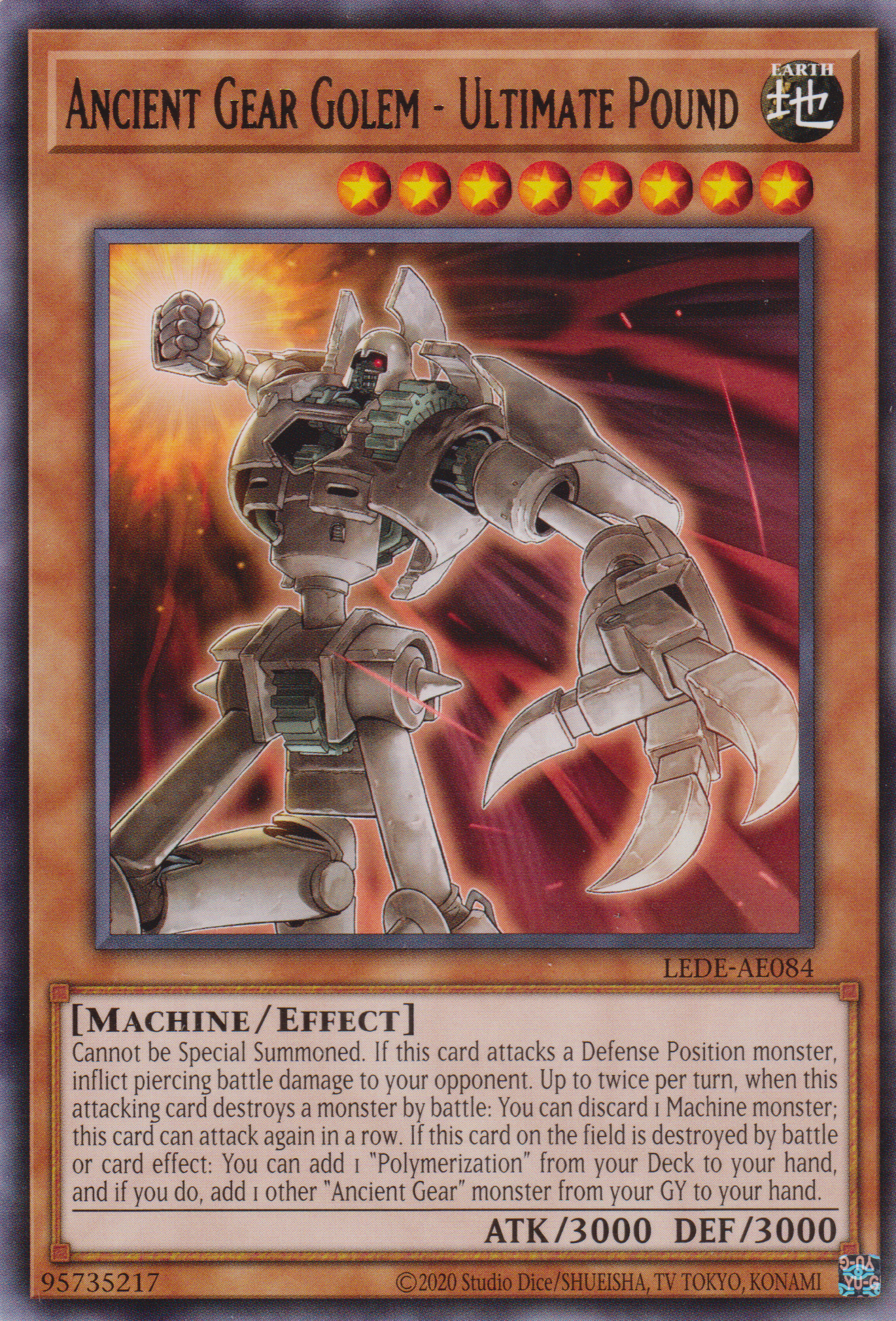 [遊戲王亞英版] 古代機械巨人 究極重錘 / 古代の機械巨人－アルティメット・パウンド / Ancient Gear Golem - Ultimate Pound-Trading Card Game-TCG-Oztet Amigo