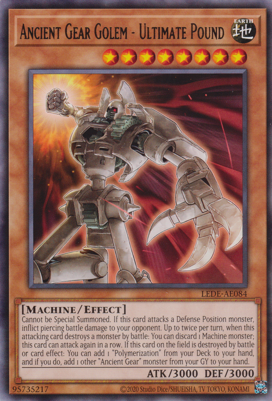 [遊戲王亞英版] 古代機械巨人 究極重錘 / 古代の機械巨人－アルティメット・パウンド / Ancient Gear Golem - Ultimate Pound-Trading Card Game-TCG-Oztet Amigo