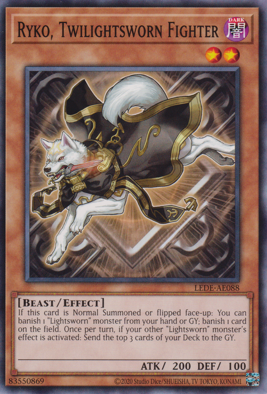 [遊戲王亞英版] 暮光道鬥犬 萊可 / トワイライトロード・ファイターライコウ / Ryko, Twilightsworn Fighter-Trading Card Game-TCG-Oztet Amigo