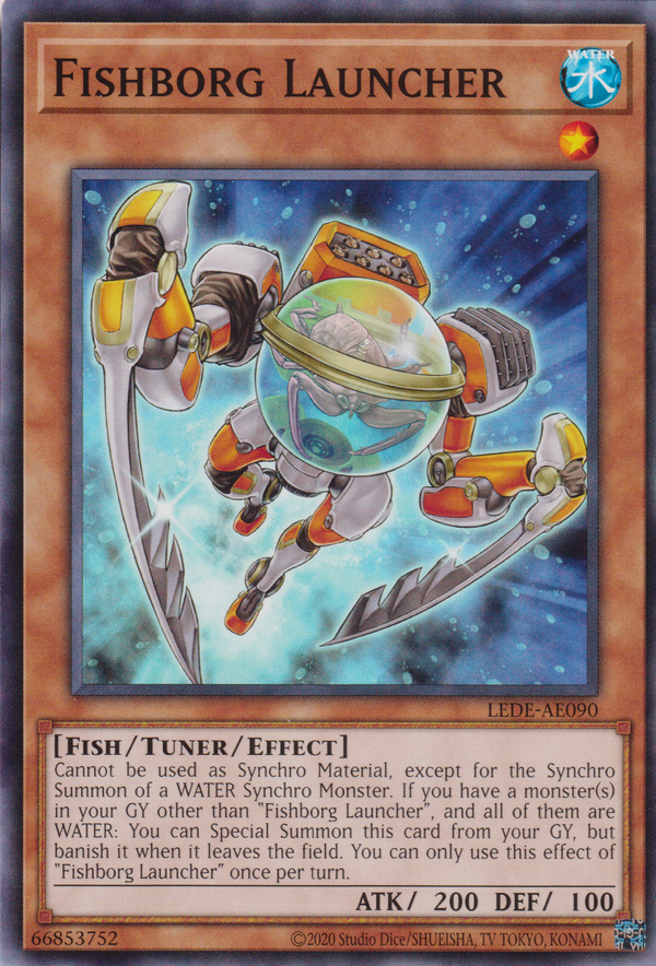 [遊戲王亞英版] 生化魚火箭炮手 / フィッシュボーグ－ランチャー / Fishborg Launcher-Trading Card Game-TCG-Oztet Amigo