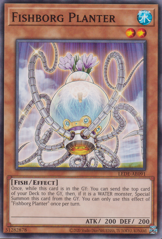 [遊戲王亞英版] 生化魚栽培者 / フィッシュボーグ－プランター / Fishborg Planter-Trading Card Game-TCG-Oztet Amigo