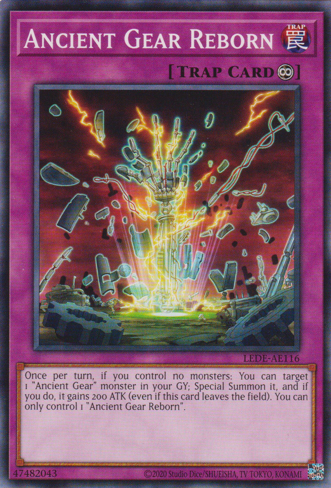 [遊戲王亞英版] 古代機械蘇生 / 古代の機械蘇生 / Ancient Gear Reborn-Trading Card Game-TCG-Oztet Amigo