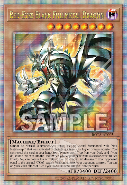 [遊戲王亞英版] 真紅眼 黑全金屬龍 / レッドアイズ・ブラックフルメタルドラゴン / Red-Eyes Black Fullmetal Dragon-Trading Card Game-TCG-Oztet Amigo