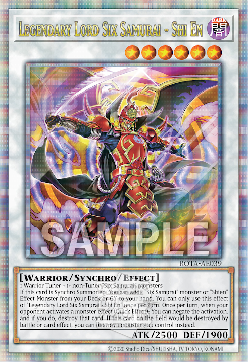 [遊戲王亞英版] 真魔六武眾 紫炎 / 真魔六武衆－シエン / Legendary Klesha Six Samurai - Shi En-Trading Card Game-TCG-Oztet Amigo