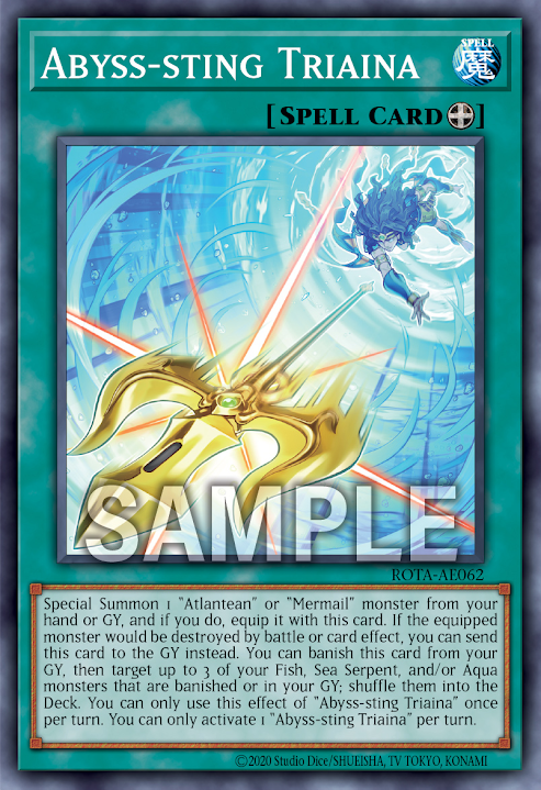 [遊戲王亞英版] 深淵刺 三叉槍 / アビスティングートリアイナ / Abyss-sting of Triaina-Trading Card Game-TCG-Oztet Amigo