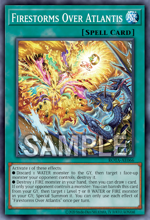 [遊戲王亞英版] 漩渦海炎 / 渦巻く海炎 / Turmoil of Sea and Flames-Trading Card Game-TCG-Oztet Amigo