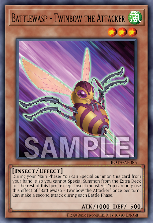 [遊戲王亞英版]B・F 連擊之雙弩蜂 / B・F－連撃のツインボウ /Battlewasp - Twinbow the Attacker-Trading Card Game-TCG-Oztet Amigo