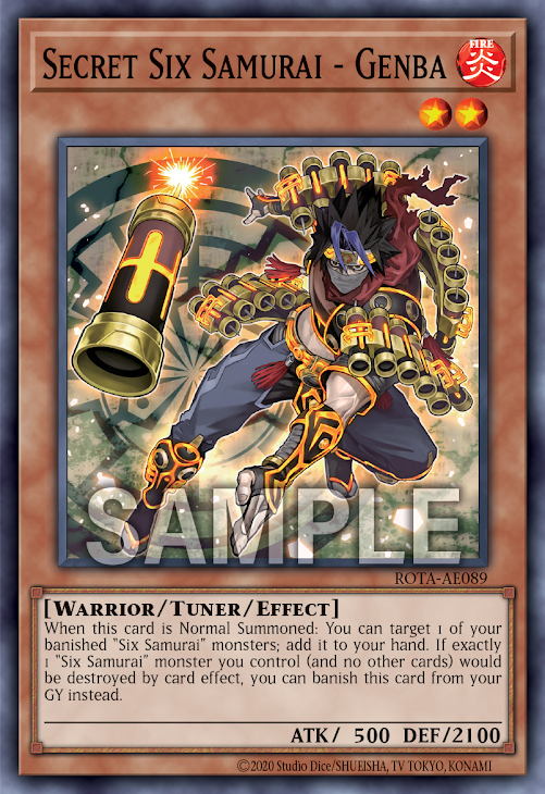 [遊戲王亞英版] 影六武眾 玄蕃 / 影六武眾－ゲンバ /Secret Six Samurai - Genba-Trading Card Game-TCG-Oztet Amigo