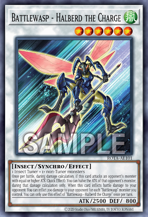 [遊戲王亞英版] B・F 突擊之鉤鐮槍蜂 /B・F－突撃のヴォウジェ / Battlewasp - Halberd the Charge-Trading Card Game-TCG-Oztet Amigo