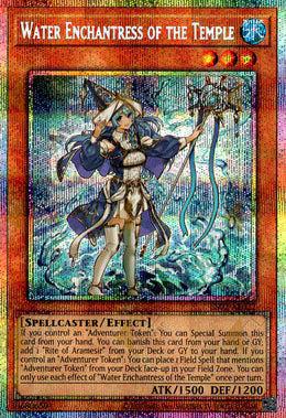 [遊戲王亞英] ES02-AE022 / 聖殿的遣水使 / 聖殿の水遣い / Water Enchantress of the Temple / PSER