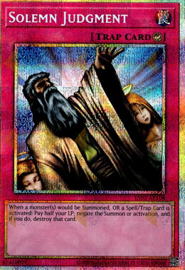 [遊戲王亞英] ES02-AE108 / 神之宣告 / 神の宣告 / Solemn Judgment / PSER