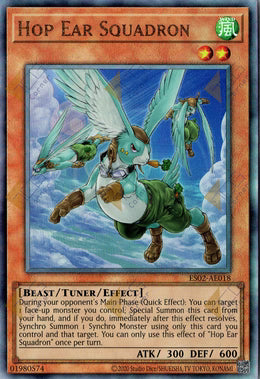 [遊戲王亞英] ES02-AE018 / 躍空垂耳兔飛行隊 / ホップ・イヤー飛行隊 / Hop Ear Squadron / UTR