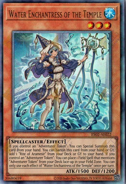 [遊戲王亞英] ES02-AE022 / 聖殿的遣水使 / 聖殿の水遣い / Water Enchantress of the Temple / UTR