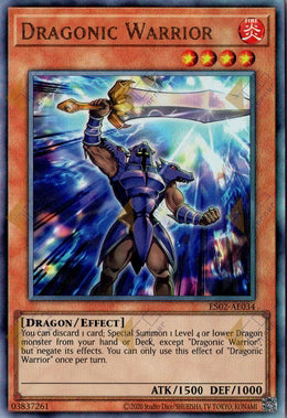 [遊戲王亞英] ES02-AE034 / 締結契約的龍之戰士 / 契約を結びし竜の戦士 / Dragonic Warrior / UTR