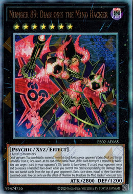 [遊戲王亞英] ES02-AE065 / No.89 電腦獸迪亞波羅西斯 / No.89 電脳獣ディアブロシス / Number 89: Diablosis the Mind Hacker / UTR