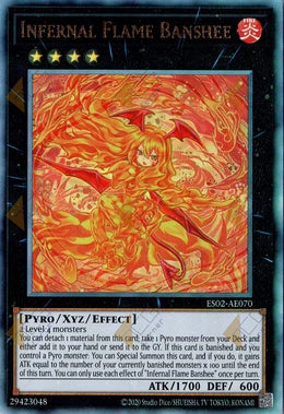 [遊戲王亞英] ES02-AE070 / 獄火女妖 / ヘルフレイムバンシー / Infernal Flame Banshee / UTR