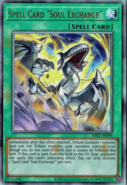 [遊戲王亞英] ES02-AE099 / 魔法卡「靈魂交換」/マジックカード「クロス・ソウル」/ Spell Card "Soul Exchange" / UTR