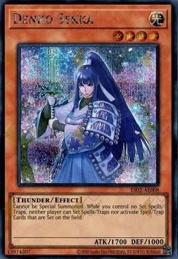 [遊戲王亞英] ES02-AE008 / 電光 雪花 / 電光 雪花 / Denko Sekka / SER