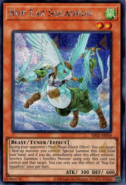 [遊戲王亞英] ES02-AE018 / 躍空垂耳兔飛行隊 / ホップ・イヤー飛行隊 / Hop Ear Squadron / SER