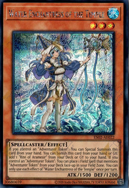 [遊戲王亞英] ES02-AE022 / 聖殿的遣水使 / 聖殿の水遣い / Water Enchantress of the Temple / SER