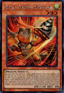 [遊戲王亞英] ES02-AE032 / 鑽頭武裝龍 / ドリル・アームド・ドラゴン / Drill Armed Dragon / SER