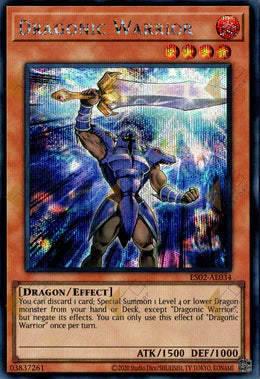 [遊戲王亞英] ES02-AE034 / 締結契約的龍之戰士 / 契約を結びし竜の戦士 / Dragonic Warrior / SER