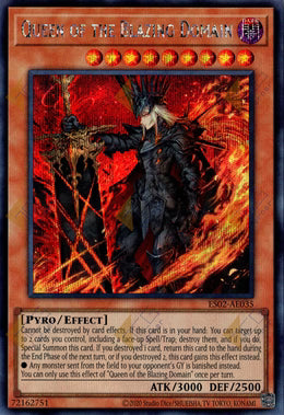 [遊戲王亞英] ES02-AE035 / 陽炎殿之君主 / 陽炎殿の君主 / Queen of the Blazing Domain / SER