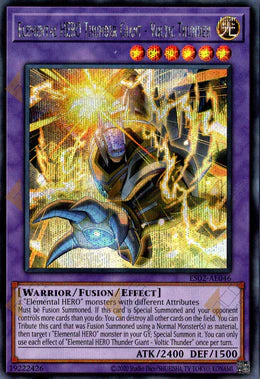 [遊戲王亞英] ES02-AE046 / E・HERO 雷霆巨人 伏特雷電 / E．HERO サンダー・ジャイアント‐ボルティック・サンダー / lemental HERO Thunder Giant - Voltic Thunder / SER