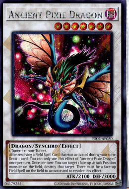 [遊戲王亞英] ES02-AE050 / 妖精龍 古代妖 / 妖精竜 エンシェント / Ancient Pixie Dragon / SER