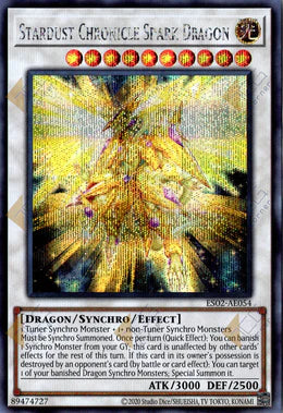 [遊戲王亞英] ES02-AE054 / 真閃珖龍 星塵編年史 / 真閃珖竜 スターダスト·クロニクル / Stardust Chronicle Spark Dragon / SER