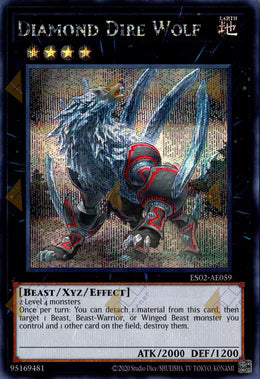 [遊戲王亞英] ES02-AE059 / 恐牙狼 鑽石狼 / 恐牙狼 ダイヤウルフ / Diamond Dire Wolf / SER