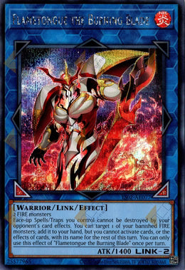 [遊戲王亞英] ES02-AE077 / 炎魔刃弗蘭姆坦 / 炎魔刃フレイムタン / Flametongue the Burning Blade / SER