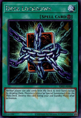 [遊戲王亞英] ES02-AE082 / 牌組封鎖 / デッキロック / Deck Lockdown / SER