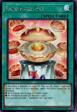 [遊戲王亞英] ES02-AE102 / 抽牌麵包 /ドローパン / Sandwich Day /SER