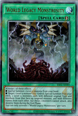 [遊戲王亞英] ES02-AE089 / 星遺物的胎導 / 星遺物の胎導 / World Legacy Monstrosity / UTR