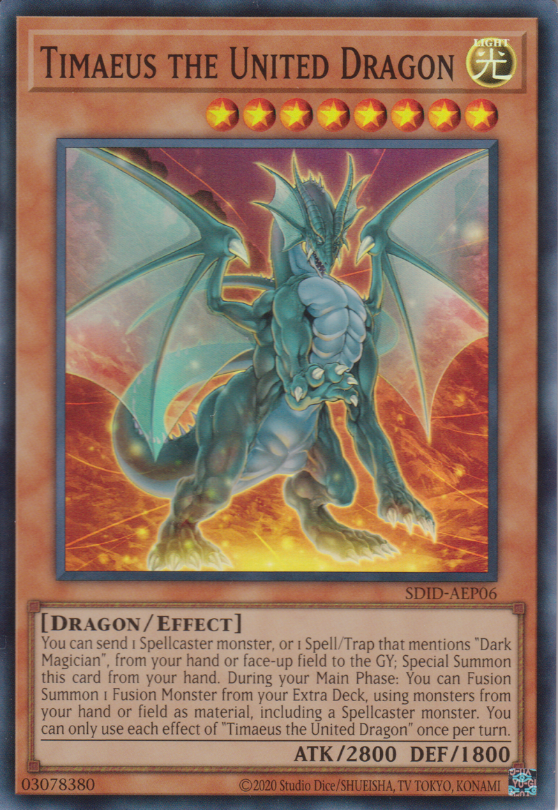 [遊戲王亞英版] 合體龍 迪馬歐斯 / 合体竜ティマイオス / Timaeus the United Dragon-Trading Card Game-TCG-Oztet Amigo