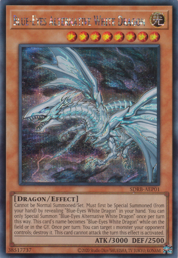 [遊戲王亞英版] 青眼亞白龍 / 青眼の亜白龍 / Blue-Eyes Alternative White Dragon-Trading Card Game-TCG-Oztet Amigo